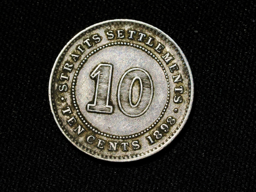 STRAITS SETTLEMENTS 10 Cents 18980