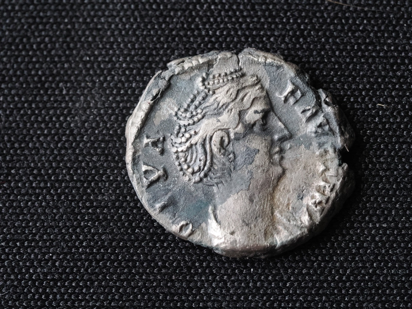 Diva Faustina Senior silver denarius AVGVSTA, Ceres,0