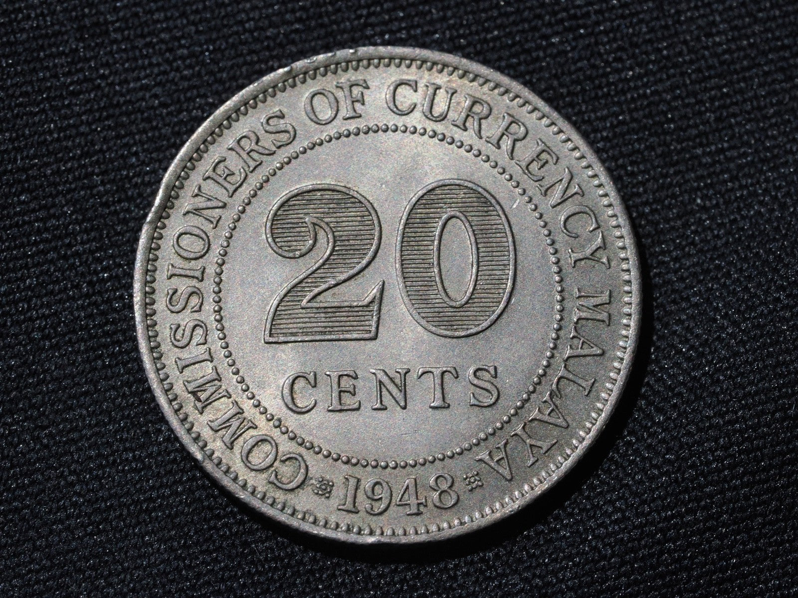 Malaya 20 Cents 19480
