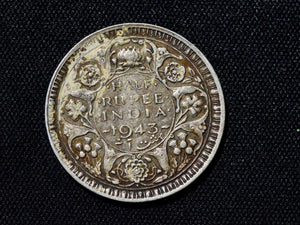 George VI Half Rupee 1945 dot