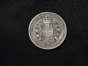 Italy 1 Lire 1860