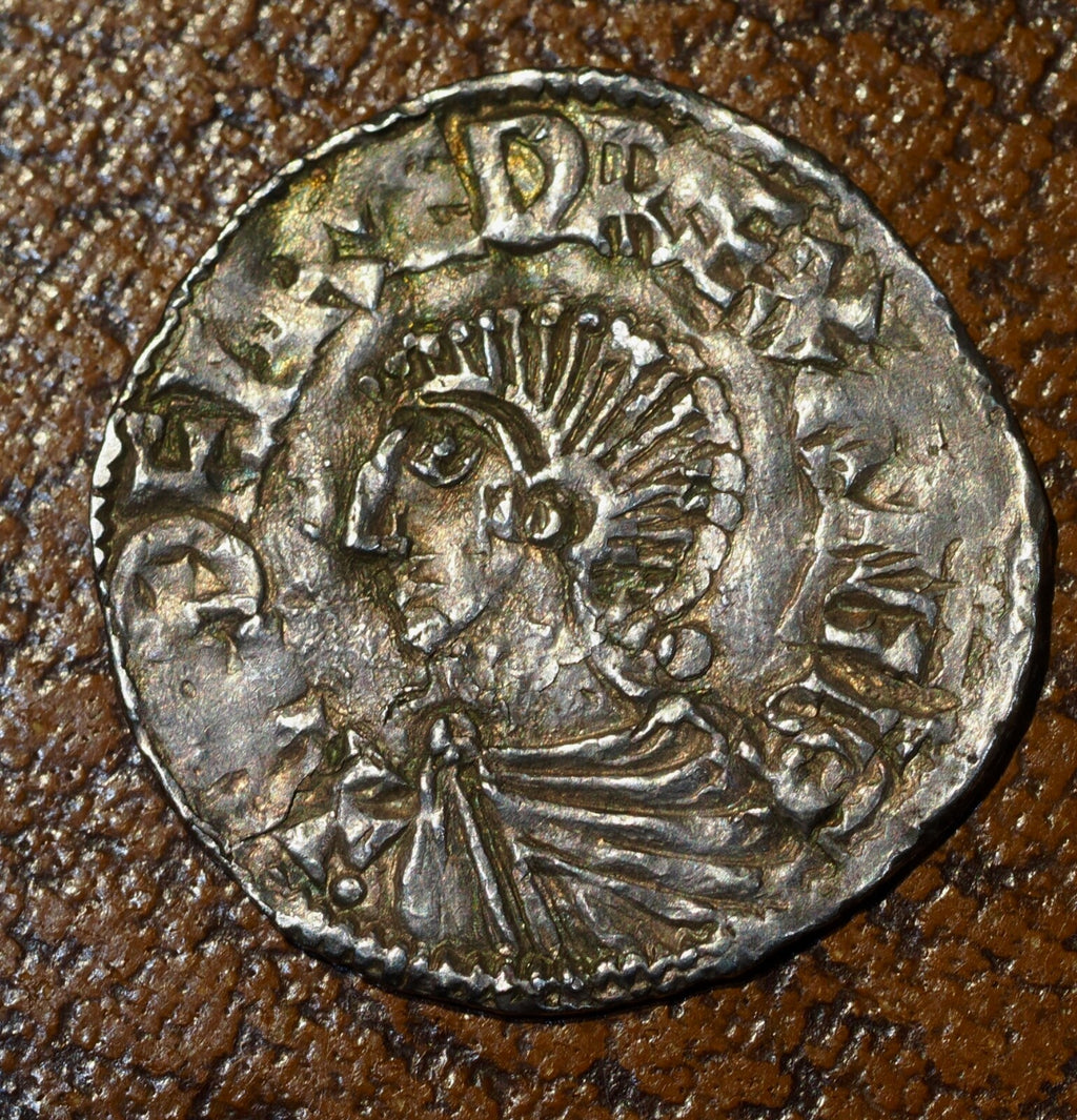 Aethelred II (978-1016), Penny, Long Cross type, Moneyer Aelfred,  Canterbury0