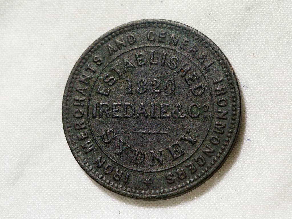Australia 1820 Iredale & Co Sydney Iron Merchants Penny Token0