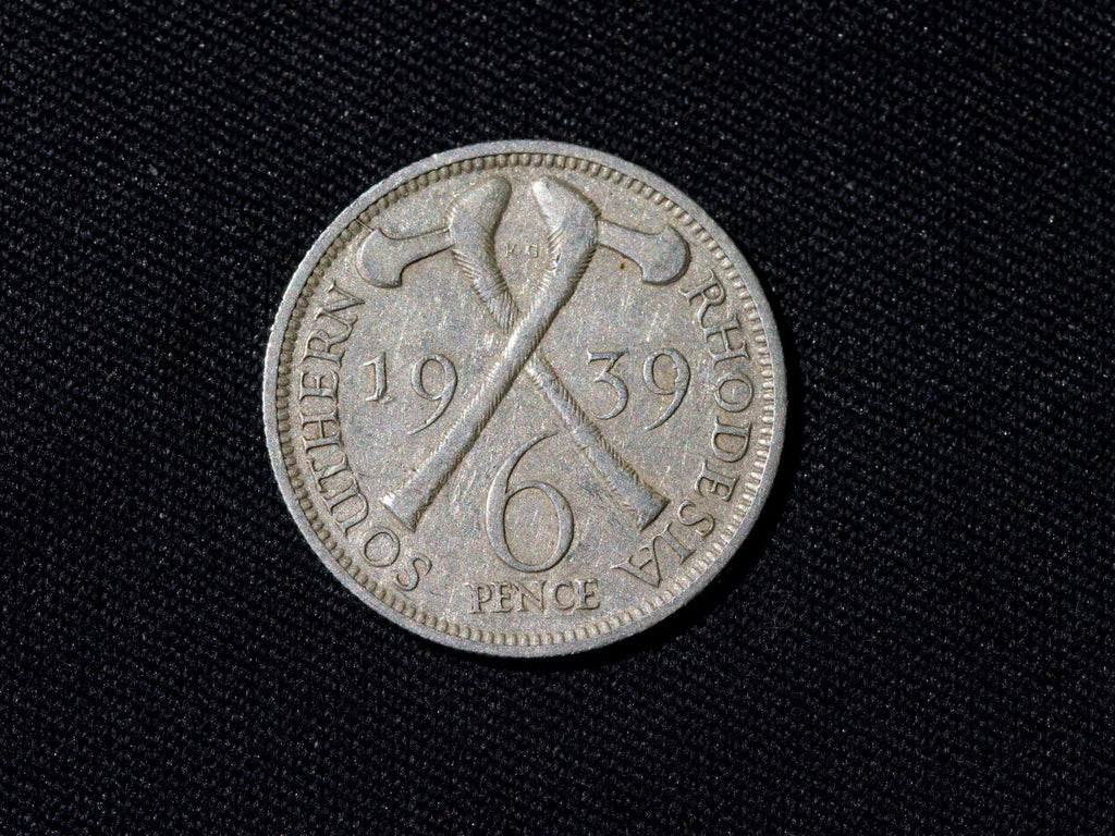 Rhodesia George VI Sixpence 19390