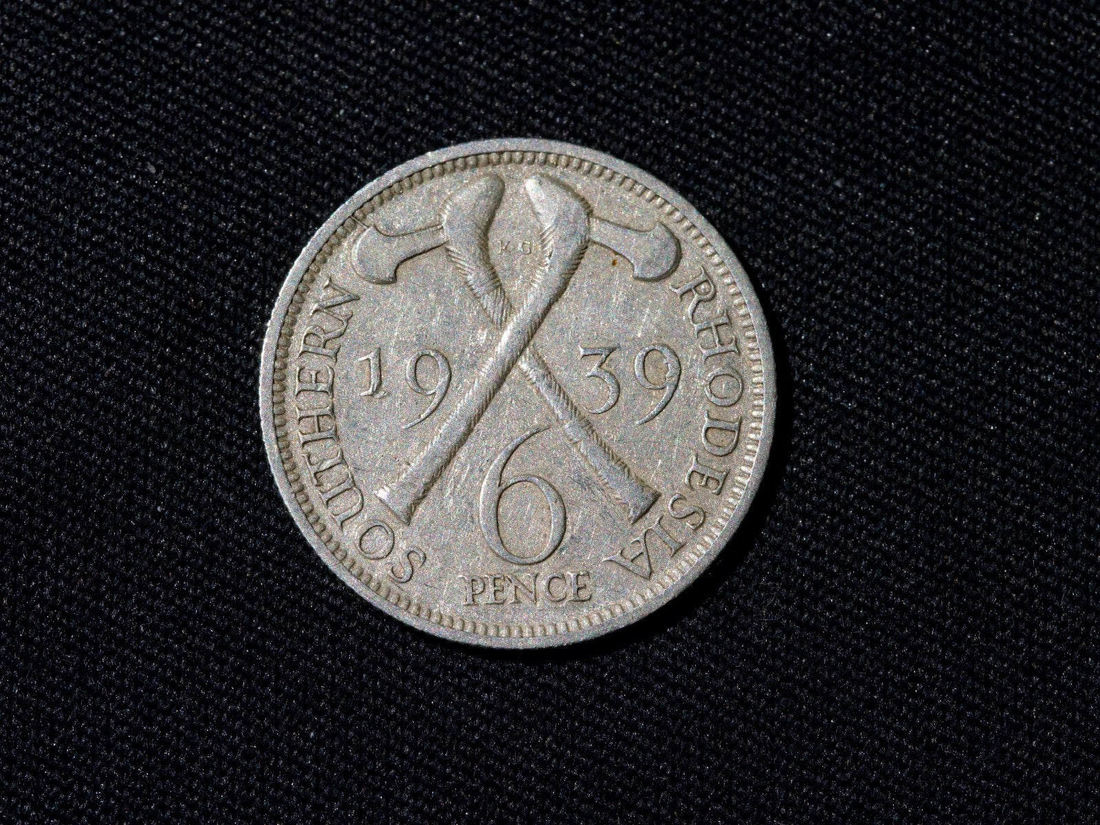 Rhodesia George VI Sixpence 19390