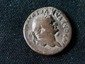 Vespasian denarius, Ceres seated0
