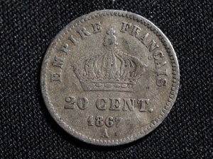 France 20 centimes 1867A