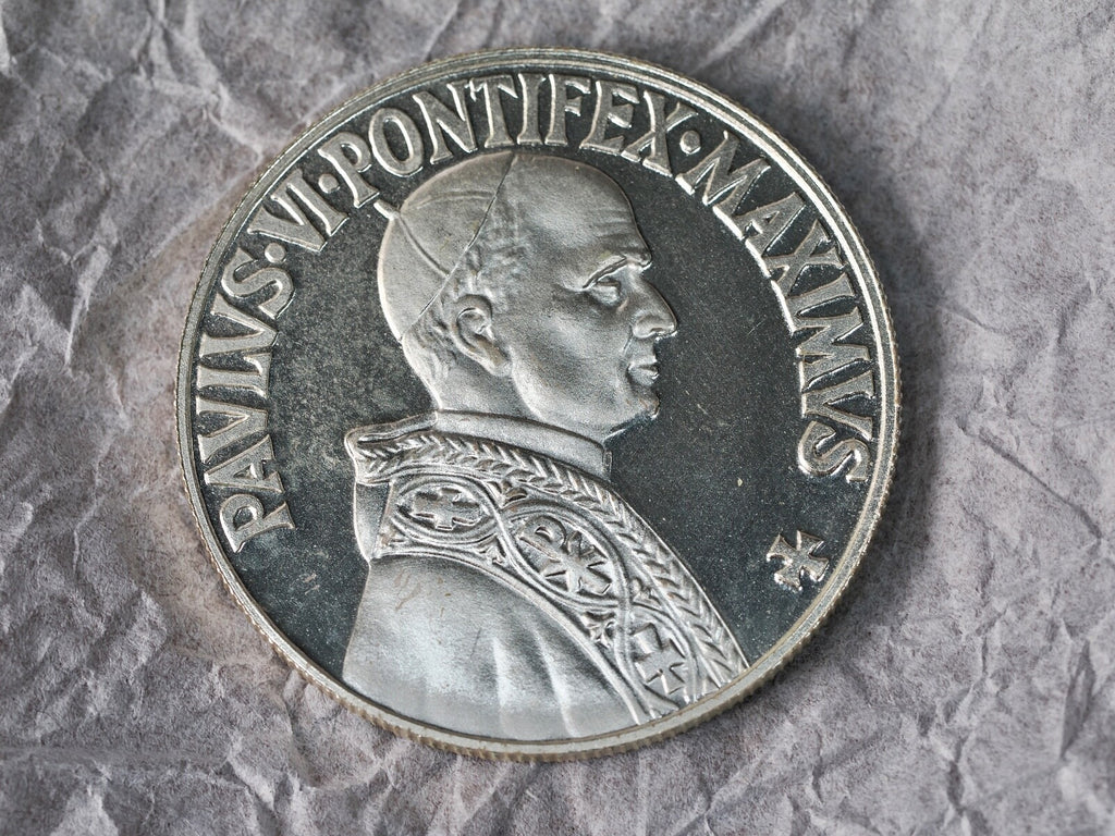 Vatican, Medal, Paul VI, AU(55-58), Silvered copper1