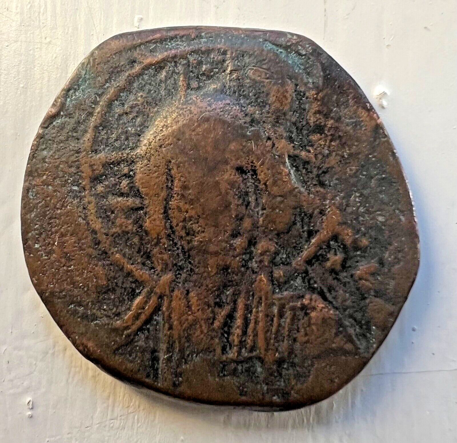 JESUS CHRIST Class A2 Anonymous Ancient  Byzantine Follis1