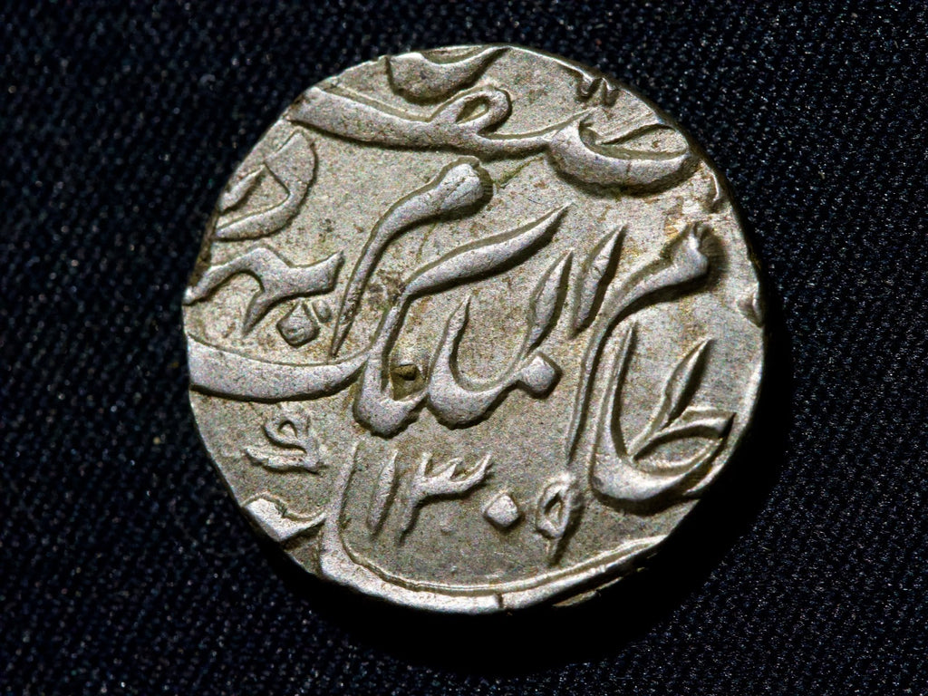 India  Hyderabad Rupee AH 1309 KM #170