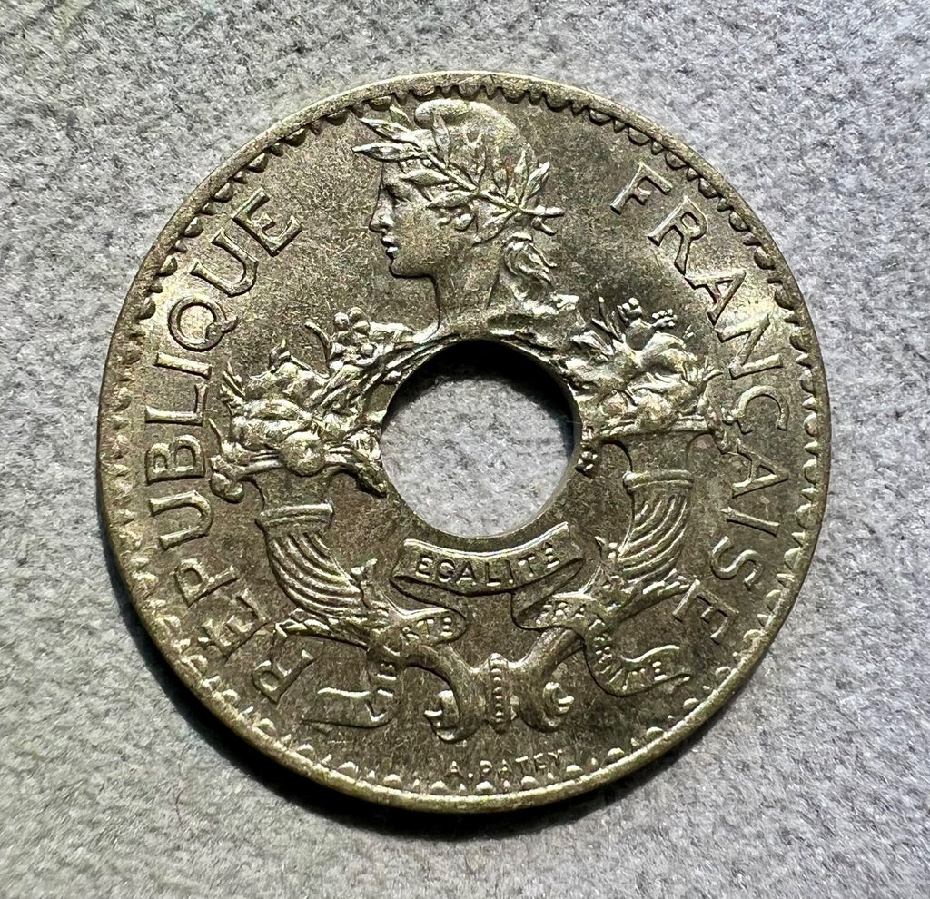 1938 FRENCH Indochina (VIETNAM) 5 CENTIMES -UNC1