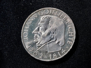 Germany 5 Marks 1964J 150th Anniversary - Death of Johann Gottlieb Fichte-PROOF