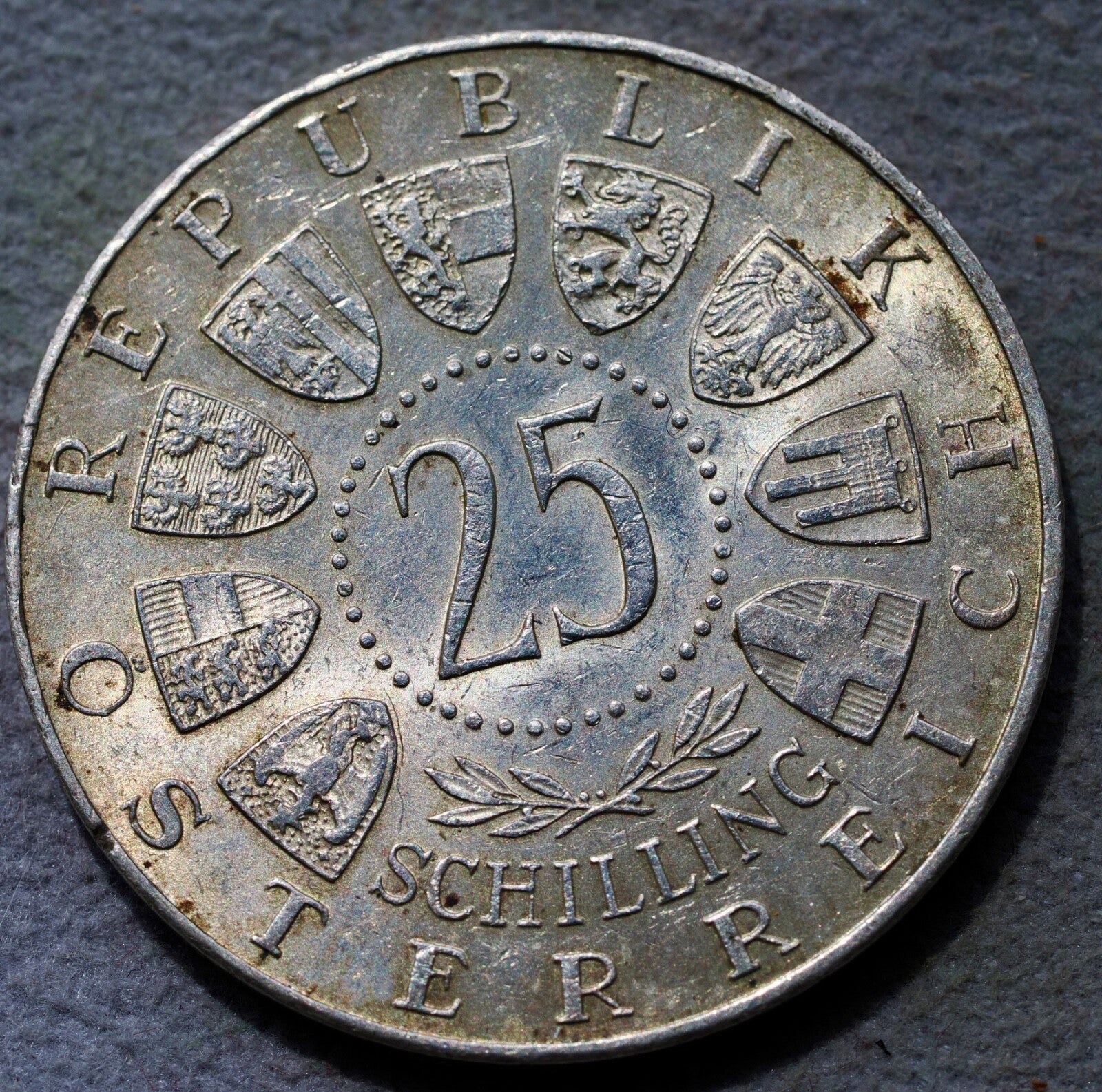 Austria 25  Schilling 1957 800 Years Basilica Mariazell-high grade0