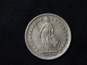 Switzerland 2 Francs 1944 B