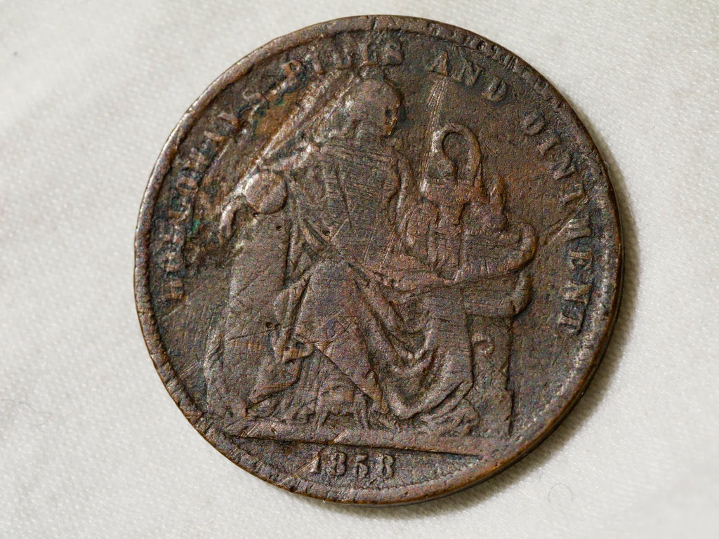 Australia token  Professor Holloway 1858 penny1