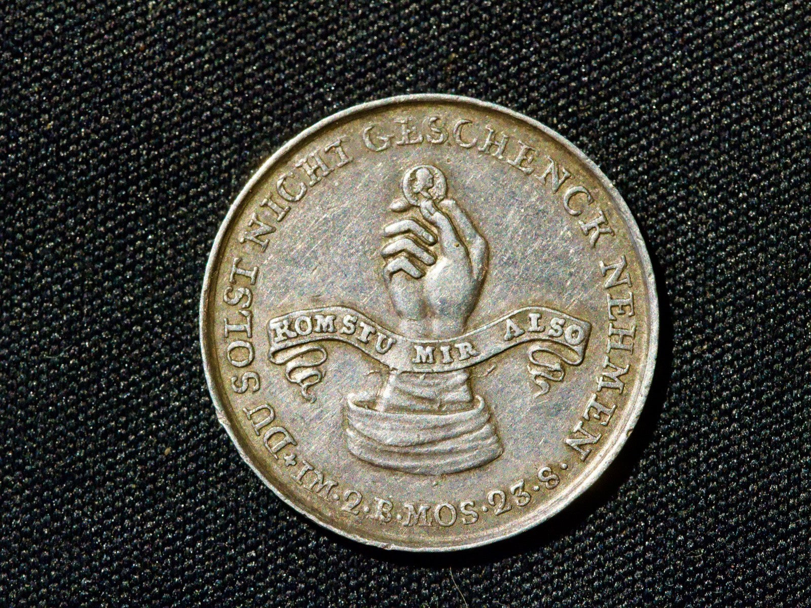 GERMANY Hamburg Imperial Corruption Satirical silver Medal1