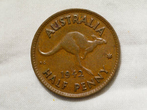 Australia  Half Penny 1942 P
