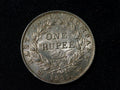 East India company 1835 one rupee. RS on truncation, thin letters-excellent0