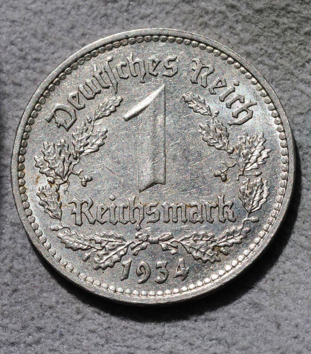 Germany, 1934F  1 Reischmark-high grade1