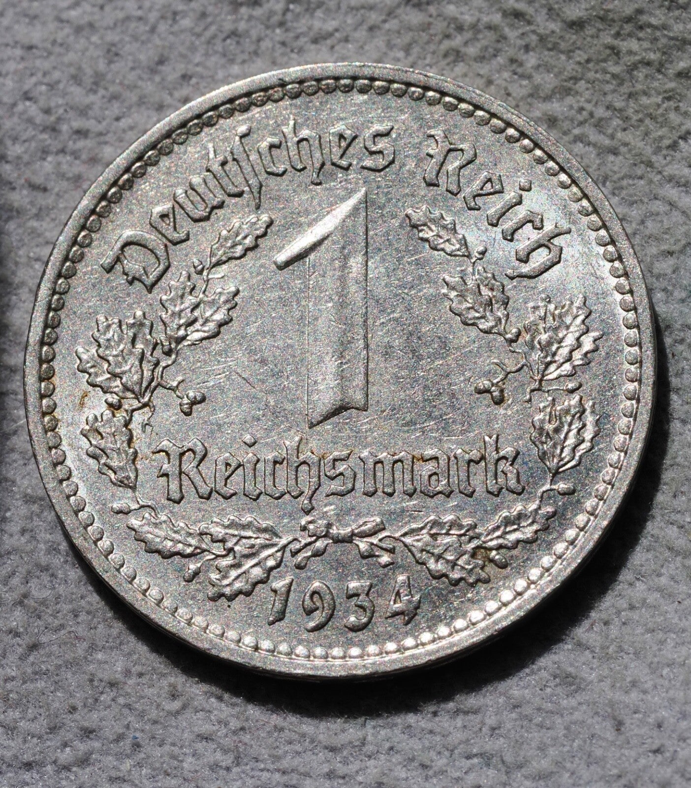 Germany, 1934F  1 Reischmark-high grade1