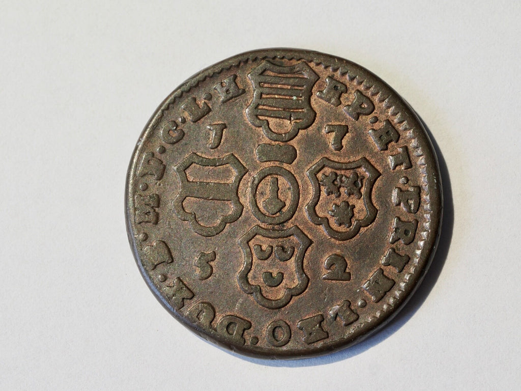 Belgium Liege 4 Liards 1752-high grade0