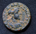 ELAGABALUS ae18 , 218-222 AD. SC in wreath. Syria0