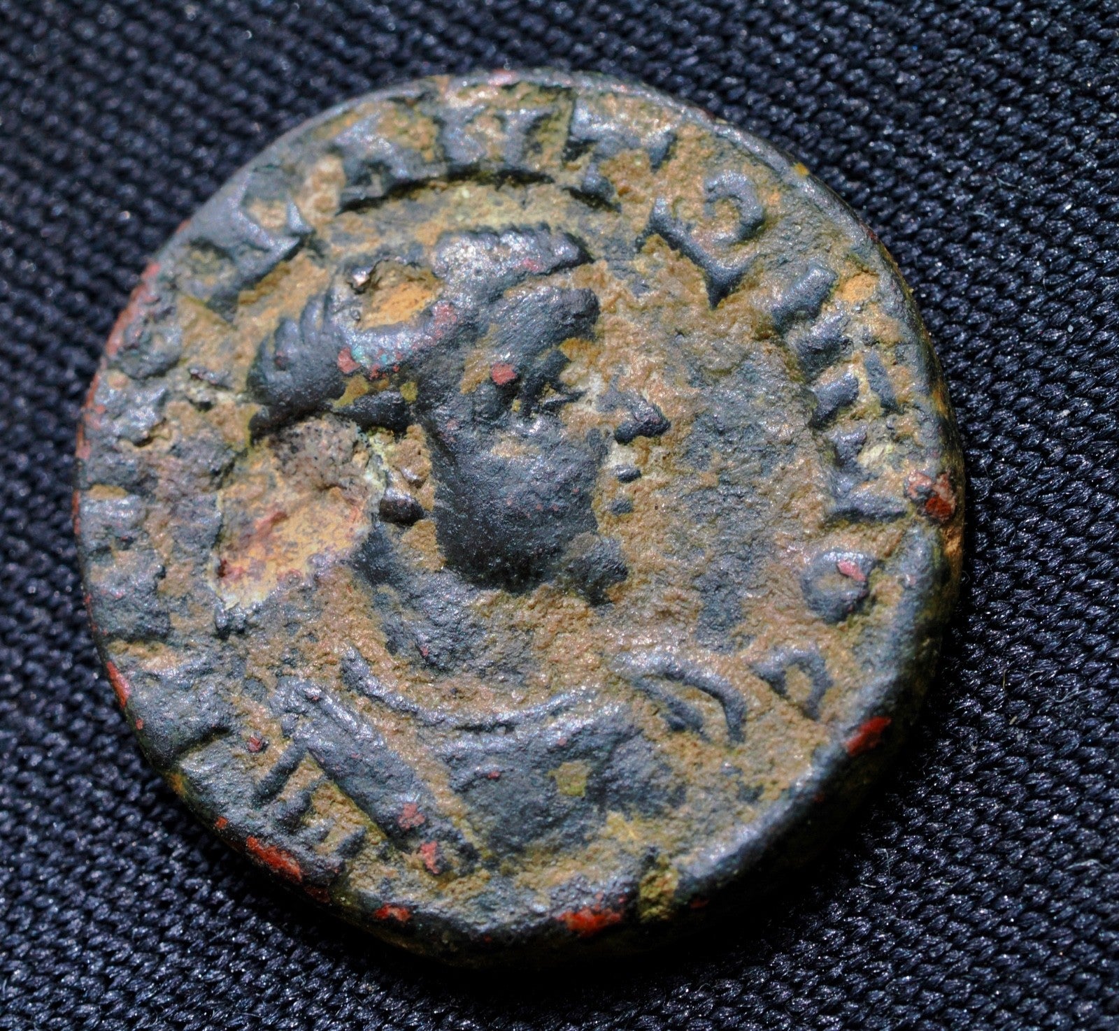 ELAGABALUS ae18 , 218-222 AD. SC in wreath. Syria0