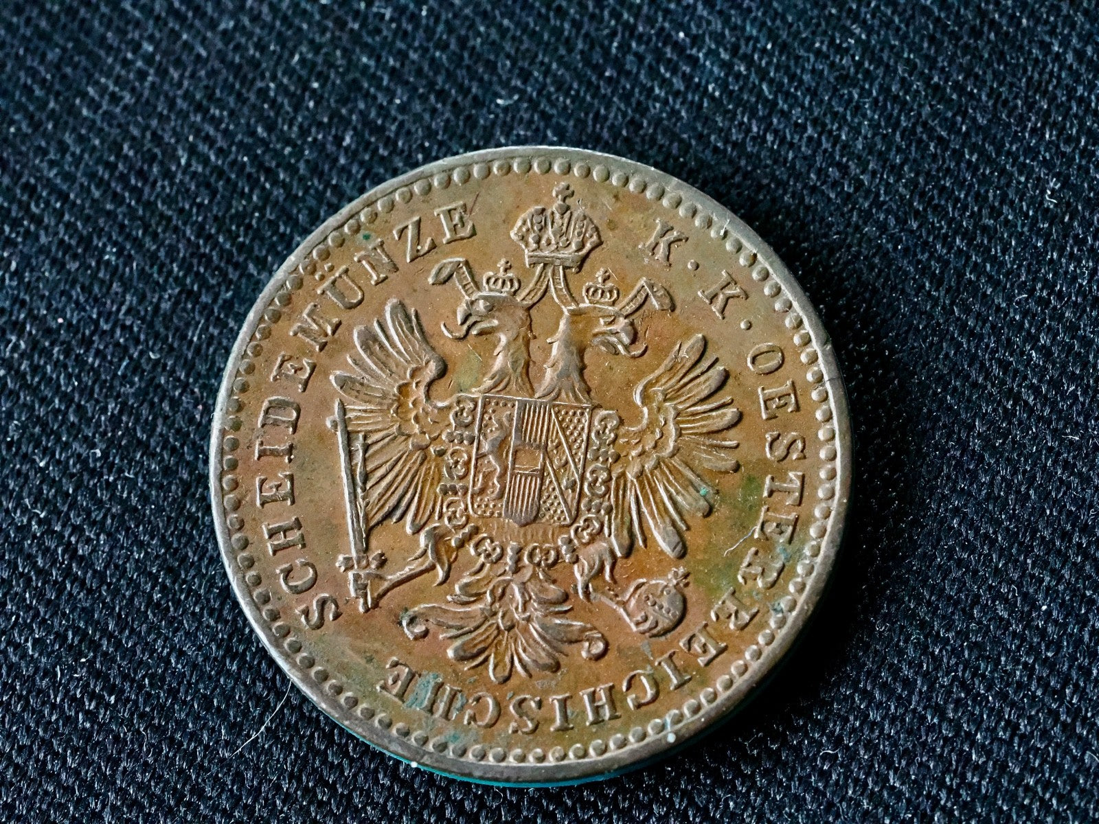 Austria 1 Kreuzer 1859 B-excellent example0