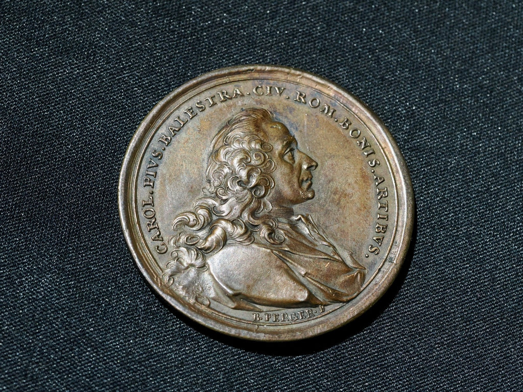 Italy-Vatican (ca 1790) Carlo Pio Balestra Bronze Medal By Bernhard Perg-46mm0