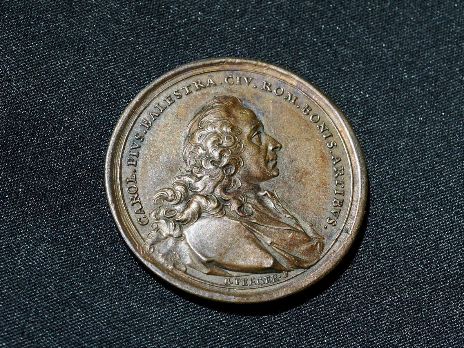 Italy-Vatican (ca 1790) Carlo Pio Balestra Bronze Medal By Bernhard Perg-46mm0