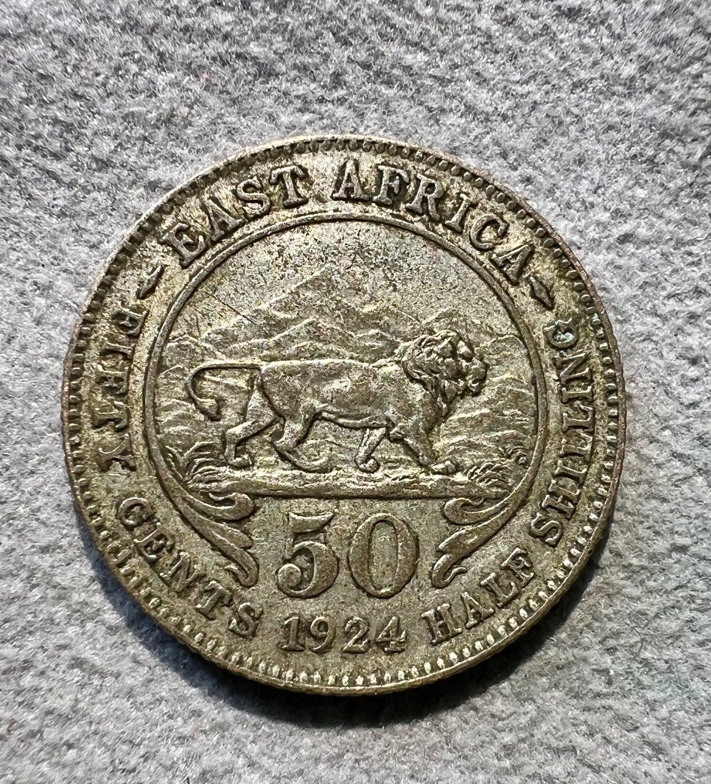 East Africa 50 Cents coin 19240