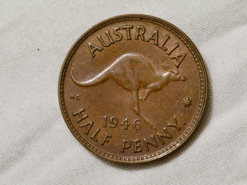 Australia  Half Penny 1946 dot0