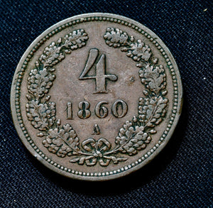 Austria 4 Kreuzer 1860 A