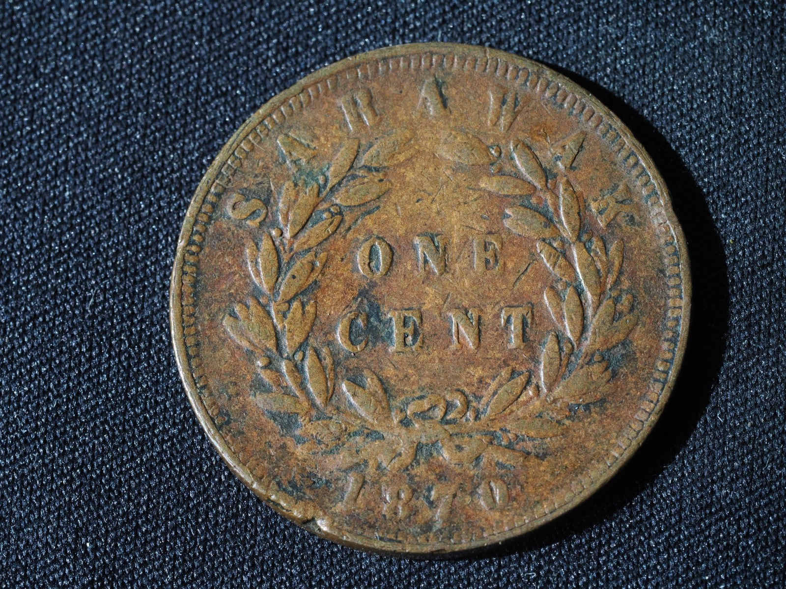 Sarawak One Cent 18700