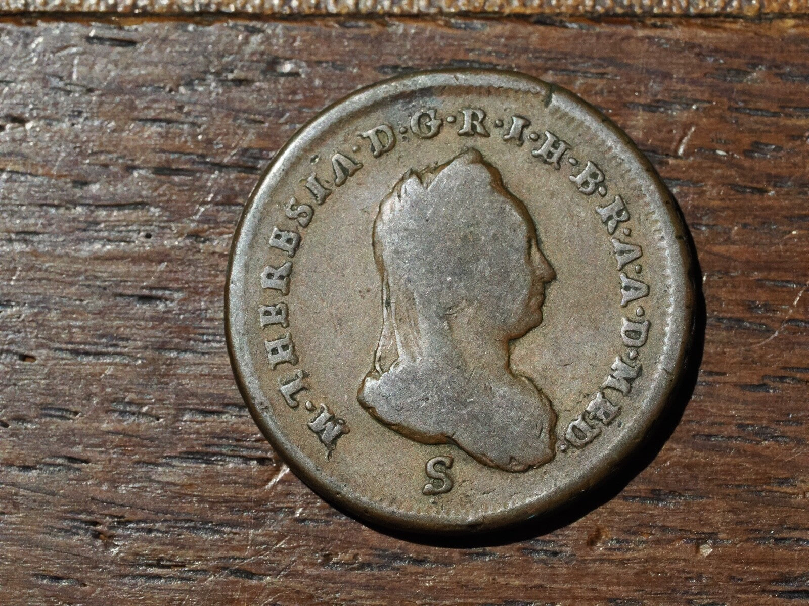 Italy-Un Soldo 1777 Maria Teresa -Duchy of Milan1