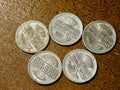 Germany -five  Weimar Republic 50 Pfennigs 1921 A,  D, F, G and J0