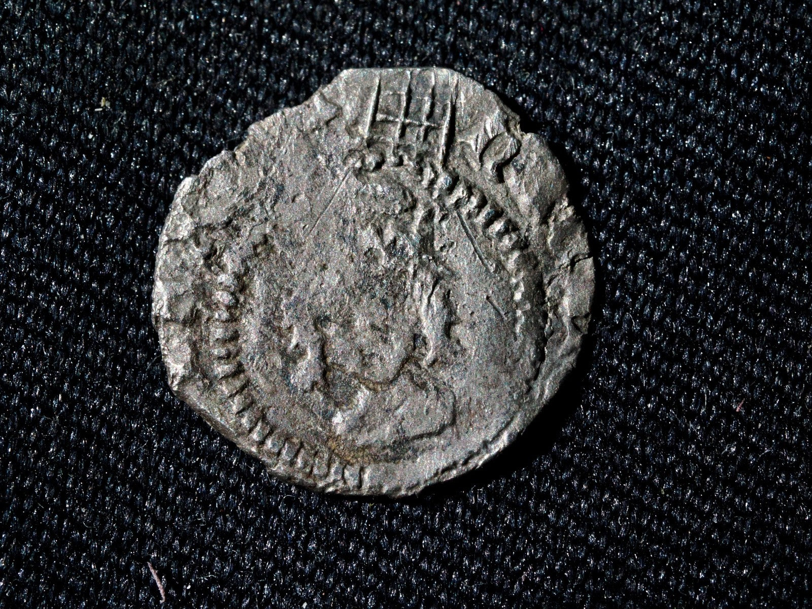 Henry Vlll Hammered Silver Half Penny mm Portcullis S23340