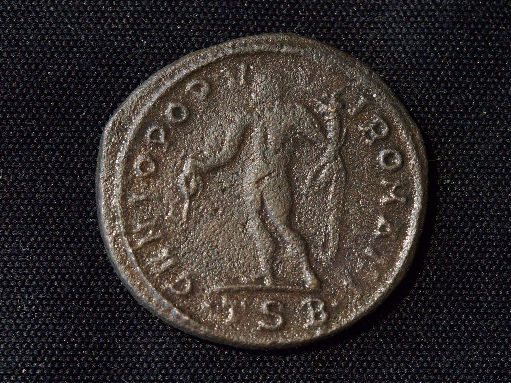 Maximinus II, 310-313 AD, AE Follis, 27mm  Genius Rev, Thessalonica0