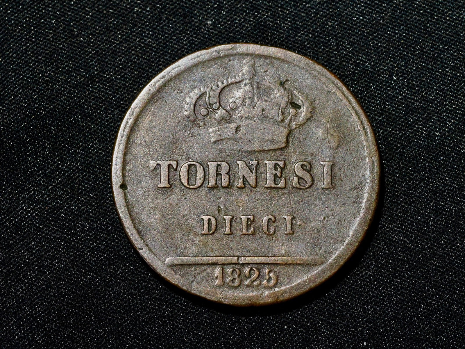Italy-Naples- 10 Tornesi 18250