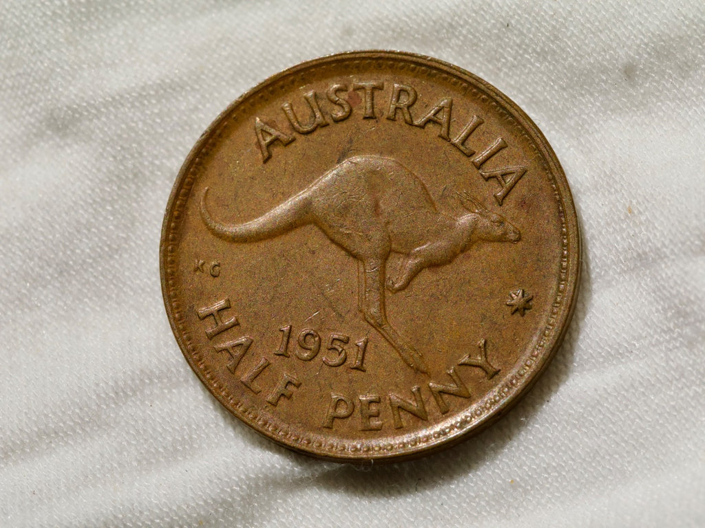 Australia  Half Penny 1951 M0