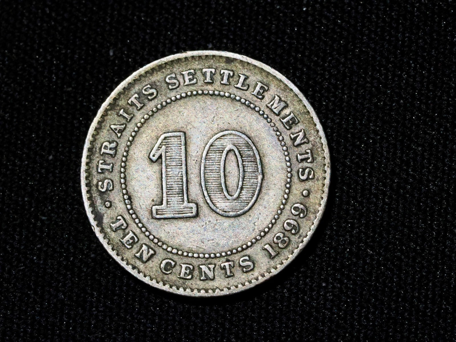 STRAITS SETTLEMENTS 10 Cents 18990