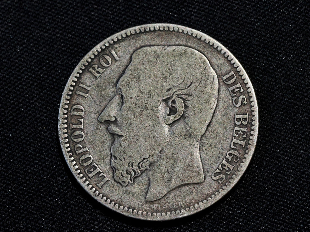 Belgium 1 Franc 1866 Leopold II French text1