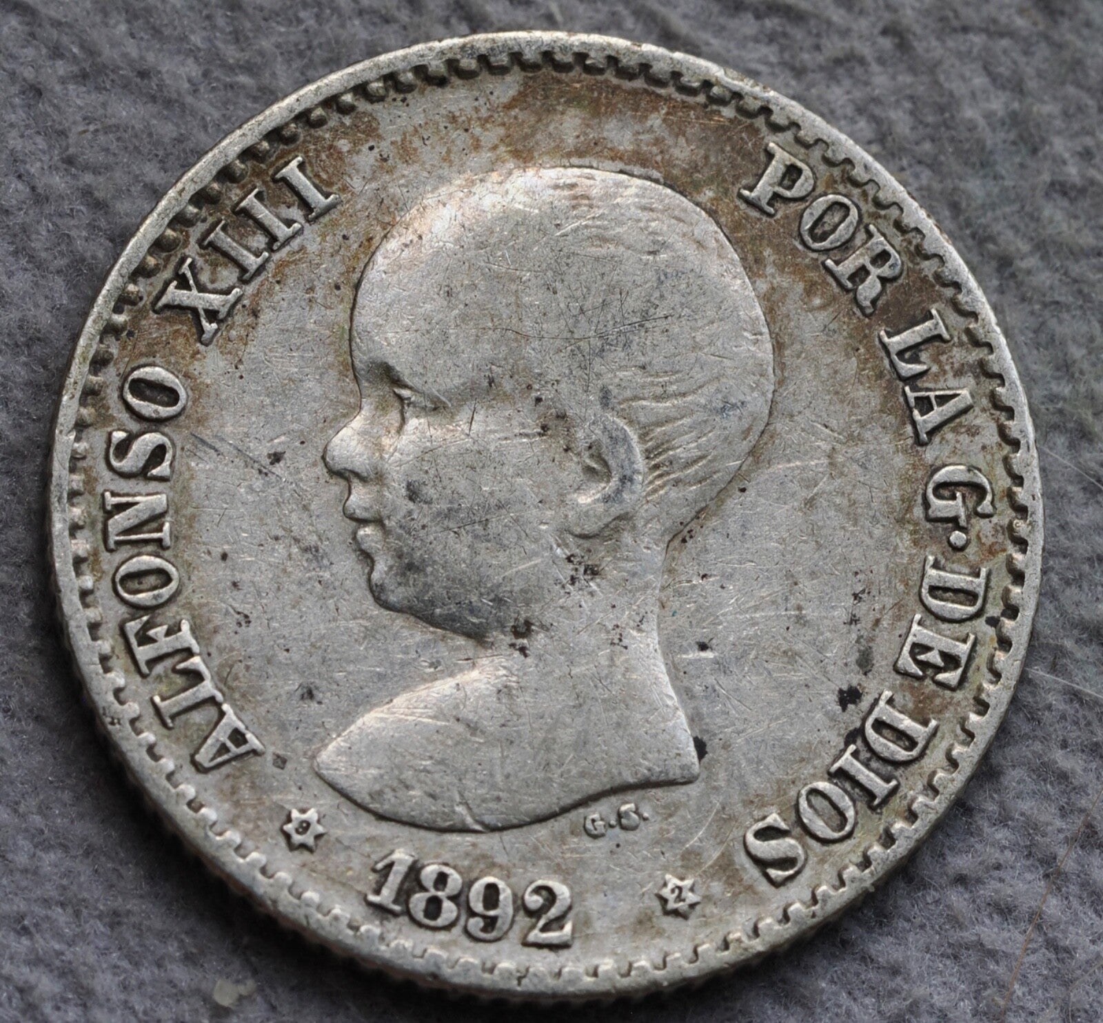 Spain 50 Centimos 1892 (92)1