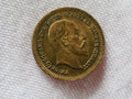 1902 Imitation of half sovereign (Lauer) Edward VII 0.63grams 12.5 mm0