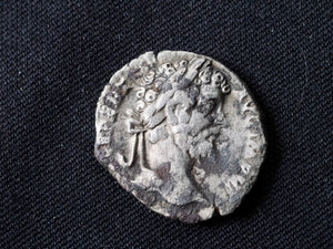 Septimus Severus denarius-Victory reverse.