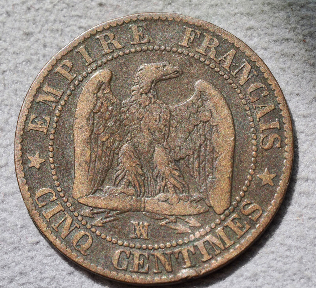 1857 MA France 5 Centimes0