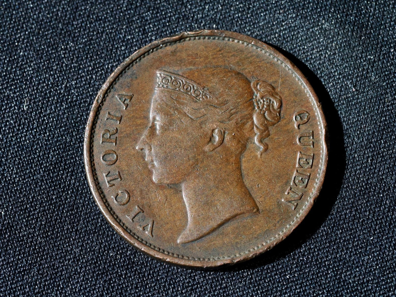 India British East India Company  1845 One Cent0