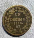 France, Decime, 1815 BB light type0