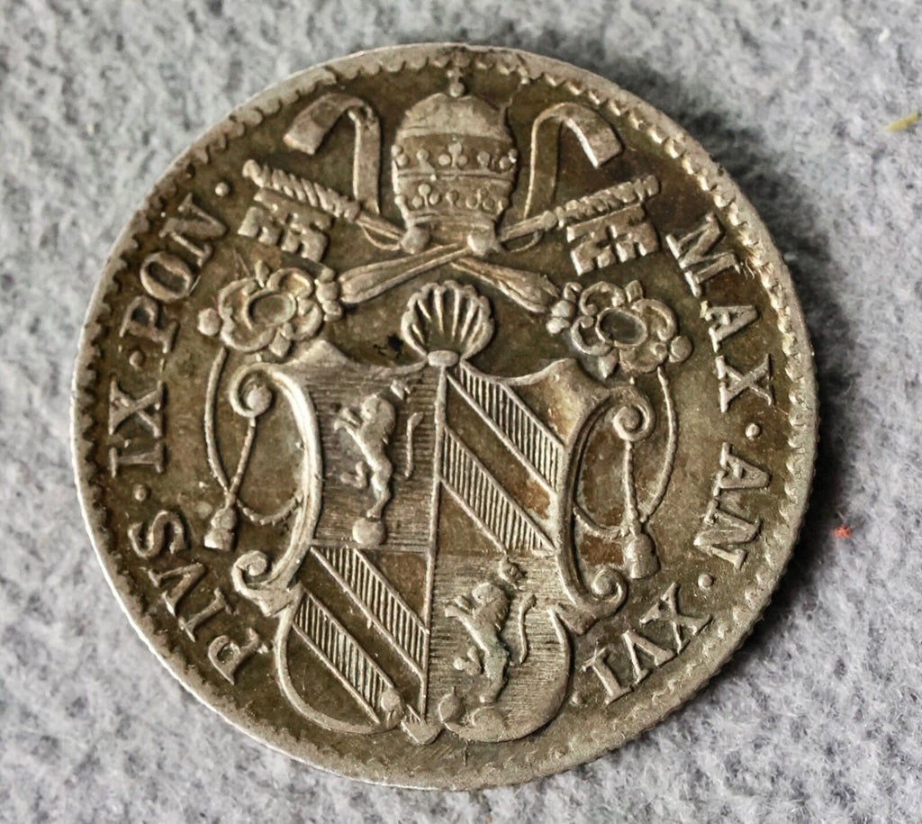 Italy 5 Baiocchi 1861 R1