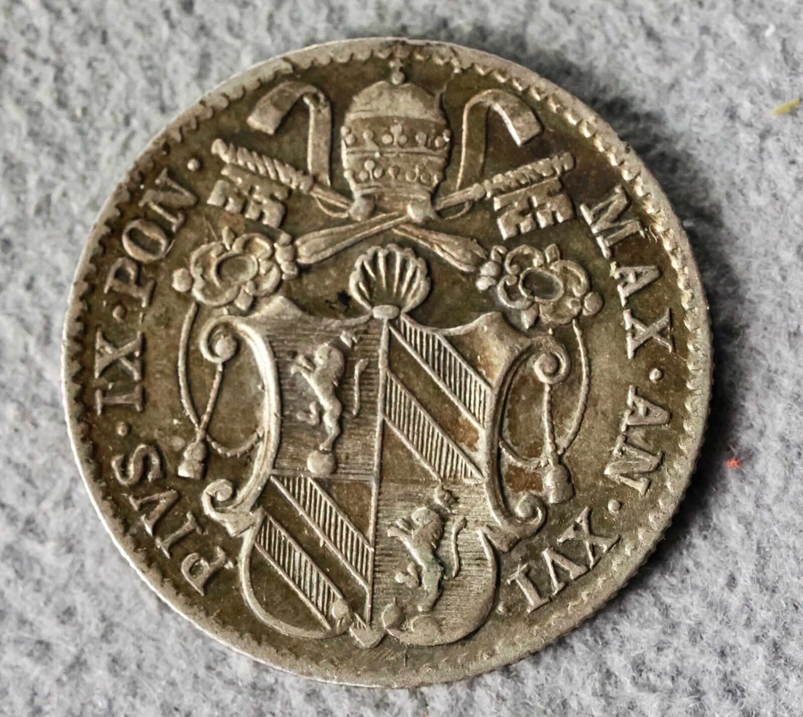 Italy 5 Baiocchi 1861 R1
